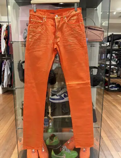 Dior ‘Planisphere’ Denim Jeans - Orange