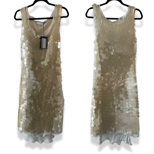Prada Spring Summer 1999 Chiffon & Paillette Dress