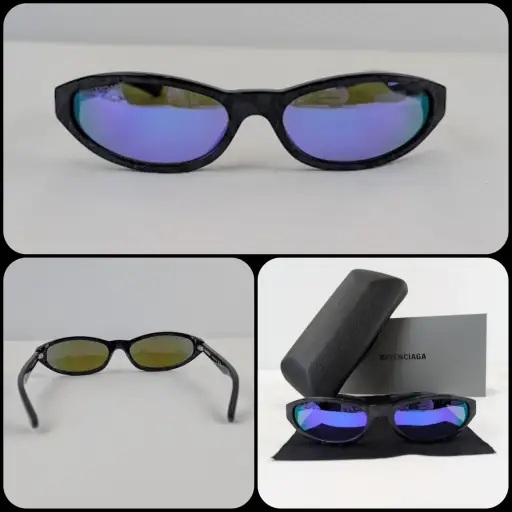o1rshd1 Size: OS / Fennec Oval-Frame Sunglasses Multicolor