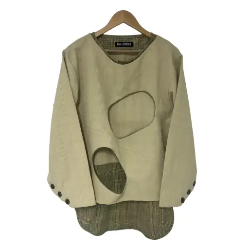 Biopolitics cutout sweater