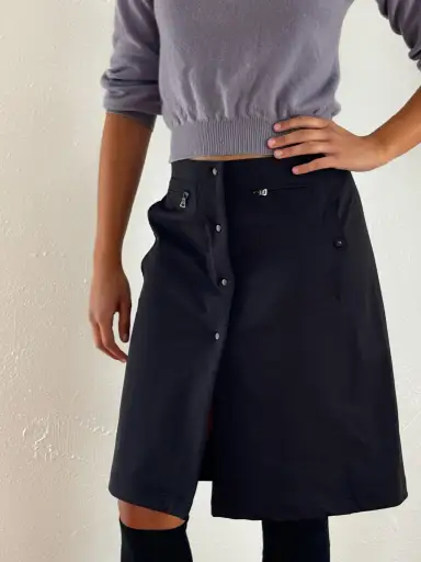 Prada Sport Black Nylon Skirt