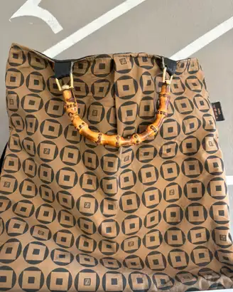 Borsa shopper stoffa originale fendi