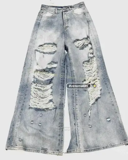 Vetements 23SS destroyed jeans YYYY1/2609