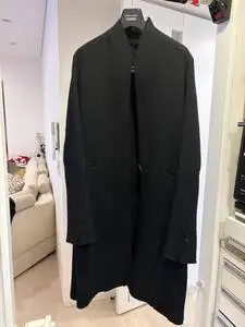 ma+ エムエークロス ロングコート ジャケット ウール ブラック アウター