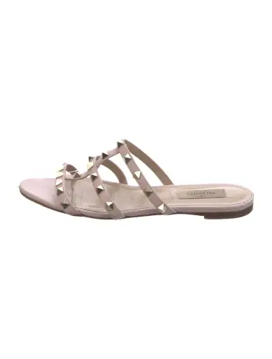 Leather Studded Accents Sandals
