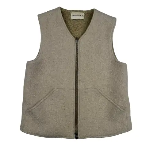 Our Legacy Beige Wool Gilet - Medium (48)