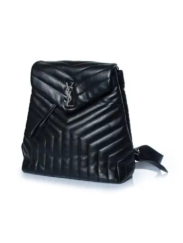 Saint Laurent, Loulou matelasse chevron backpack