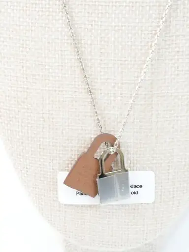Hermès O'Kelly Small Model Necklace Palladium Plated & Gold 19.5"