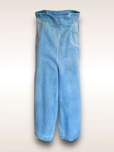 Yohji Yamamoto Bottom • Chambray Drop Crotch w/ side Cinch