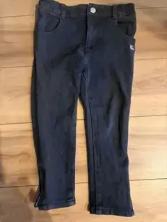 【BURBERRY】 キッズ ブラック ロングパンツ