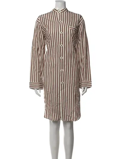 Striped Knee-Length Dress