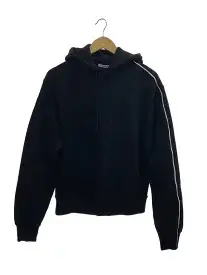 【中古】PETER DO◆Tattoo Hoodie/S/コットン/BLK/イタリア製//【メンズウェア】