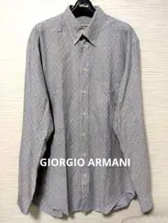 GIORGIO ARMANI LE COLLEZIONI薄グレー 長袖シャツL
