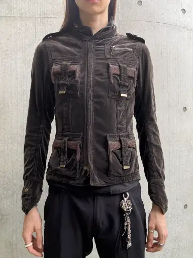 Halb by Kiminori Morishita Velvet Military Jacket (M)