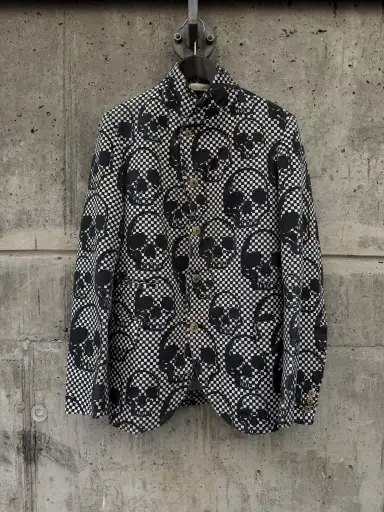 AW/10 Comme des Garçons Homme Plus Checkered Skull Blazer (M)
