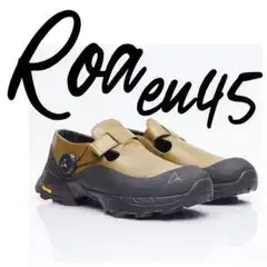 【定価8.3万】ROA MaryJane レザー スニーカー オリーブ EU45