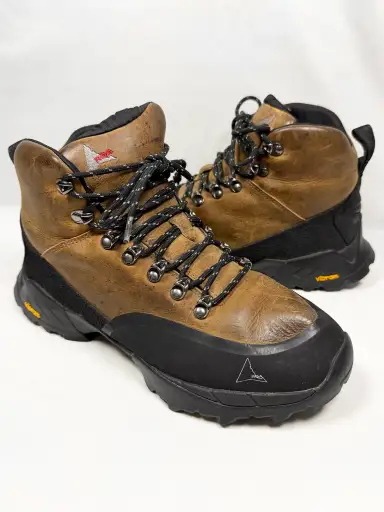 ROA ‘Andreas’ Brown Distressed Leather Vibram Sole Hiking Boots