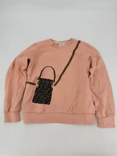 Fendi Kids Bag Sweatshirt Girls 12 FLAW