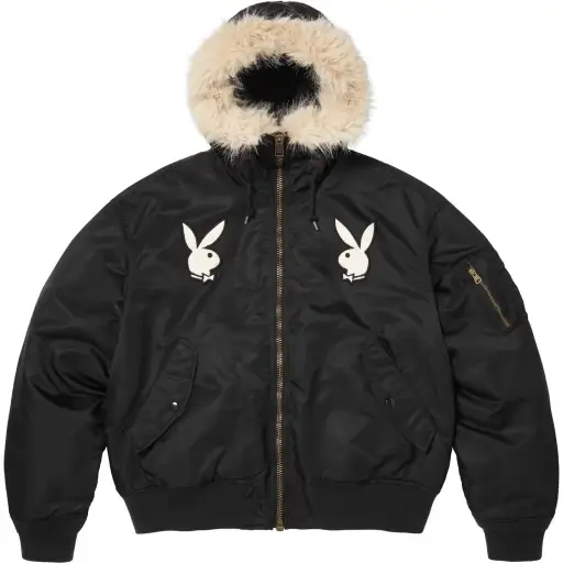 SUPREME X PLAYBOY HOODED MA-1 - M