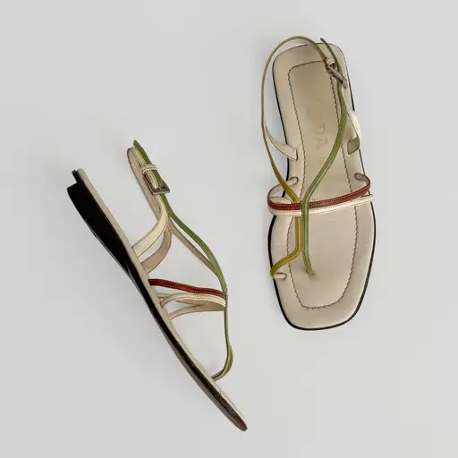 VINTAGE PRADA CBK LEATHER SANDALS