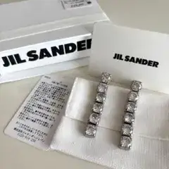 ジルサンダー Crystal-Embellished Drop Earrings