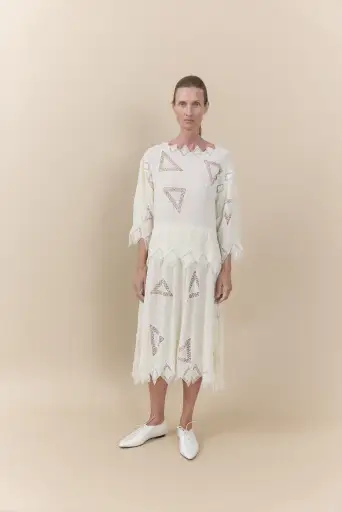 Karl Lagerfeld for Chloé 1981 Archival Silk Dress