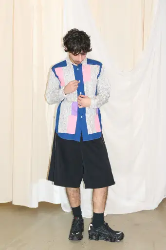 Comme des Garcons Homme Deux paisley patchwork shirt