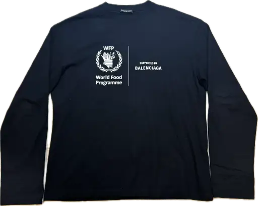 Balenciaga World Food Programme Long Sleeve T Shirt