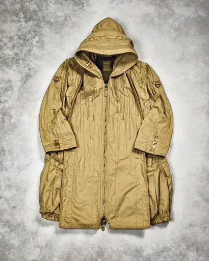 MARITHÉ + FRANÇOIS GIRBAUD LAYERED HOOD TRENCH COAT