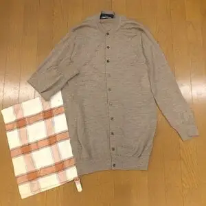 ●95SS tricot COMME des GARCONS コムデギャルソン ドッキング カーディガン F ヴィンテージ VINTAGE Archive 古着 日本製 レディース