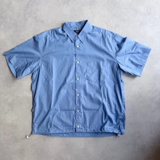Commes Des Garcons Homme Short Sleeve Shirt Drawstring M