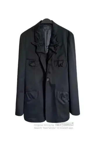 Yohji Yamamoto S'yte Pleated Military Blazer.