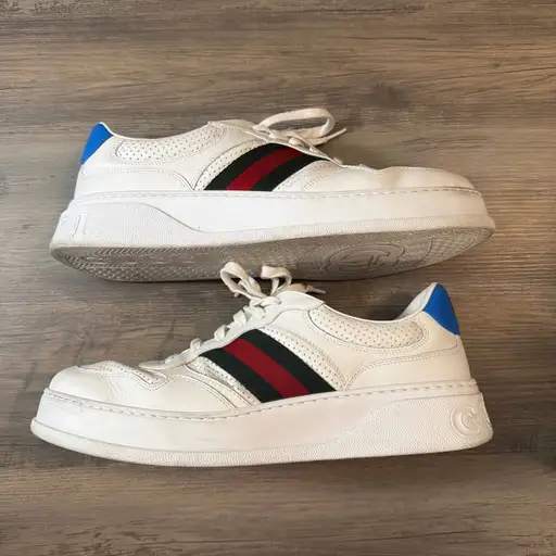 Gucci Chunky GG Web Sneaker 'White Blue'