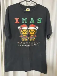 A BATHING APE BABY MILO XMAS Tシャツ M