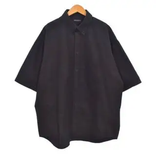 バレンシアガ オーバーサイズ シャツ 半袖 ロゴ刺繡 37 黒 ブラック バレンシアガ(BALENCIAGA)のメンズのトップス(シャツ)の商品詳細ページへのリンク