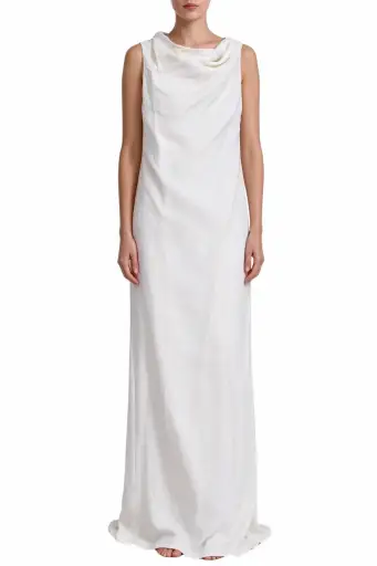 Brunello Cucinelli - Soft Cowl Neckline Maxi Dress