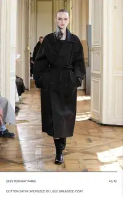 ssstein COTTON SATIN OVERSIZED COAT