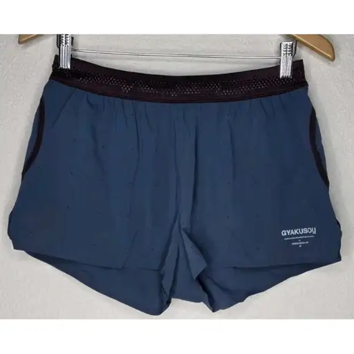 Nike x Gyakusou Undercover Lab Running Shorts Women M Blue Maroon Training Sport