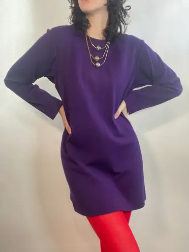 Vtg 90s SAINT LAURENT Rive Gauche Mini Dress or Tunic