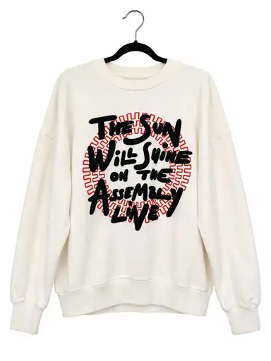 Henrik Vibskov “The Sun Will Shine On The Assembly Line” Roundneck Sweatshirt RRP £325 UK M-3XL