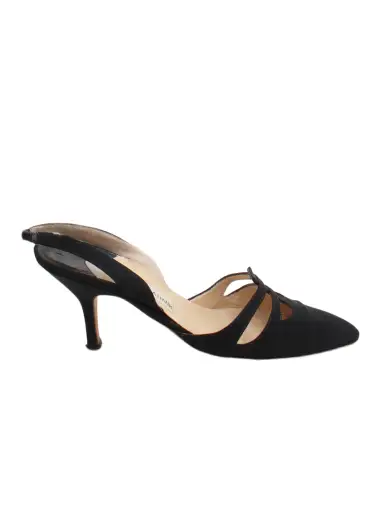 Manolo Blahnik Women's Heels UK 5 Black 100% Other Court