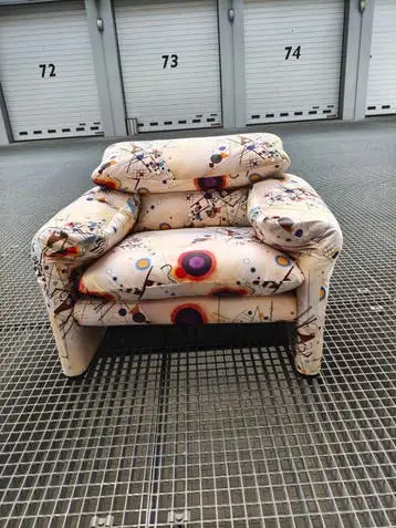 Cassina Maralunga Fauteuil - Wolff Blitz Print