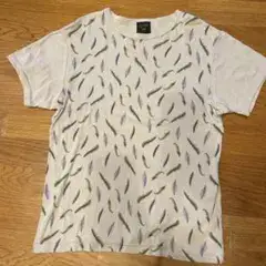 Jean Paul Gaultier フェザー柄　Tシャツ　Lサイズ　日本製