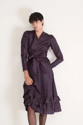 Ysl Silk Dot Ensemble
