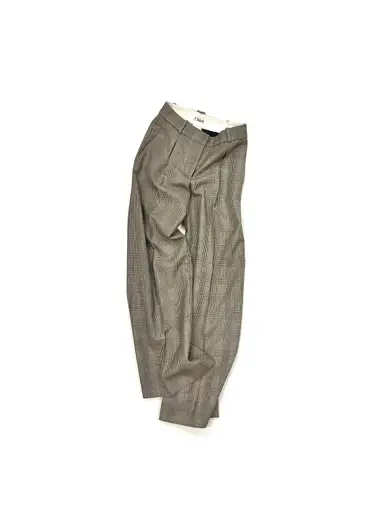 2005A/W CHLOÉ by PHOEBE PHILO Slick Straight Silhouette Plaid Slacks