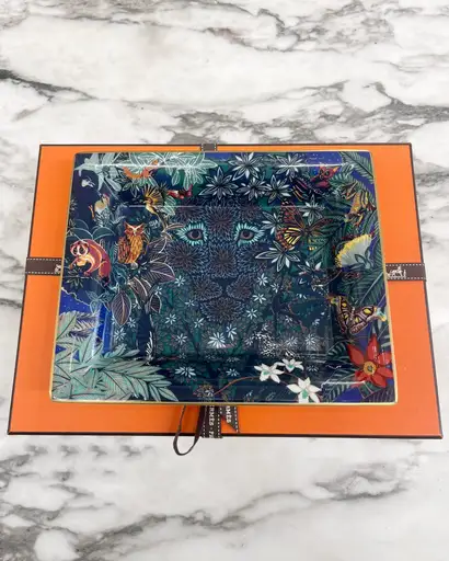 Hermes “Wild Singapore” porcelain change tray