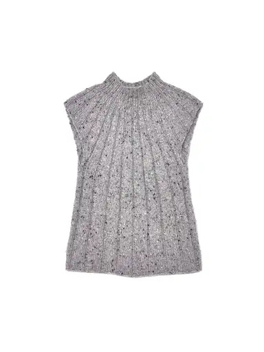 TSE by HUSSEIN CHALAYAN Geometric_Rib Sleeveless Cashmere KN