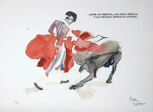 Pratt, Hugo - 1 Offset Print - Corto Maltese - Cordoba - 1990