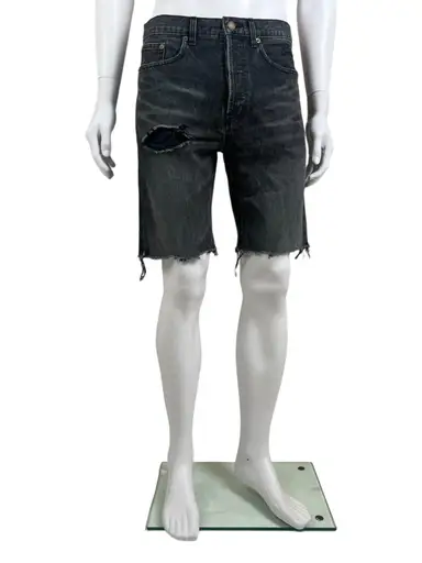 S/S 2017 Distressed grey Denim Shorts