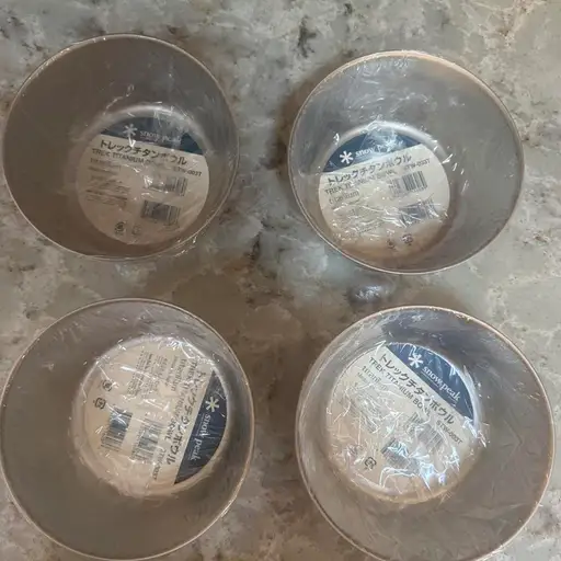 Snow Peak Titanium Bowls Set of 4 great nesting #titanium #hiking